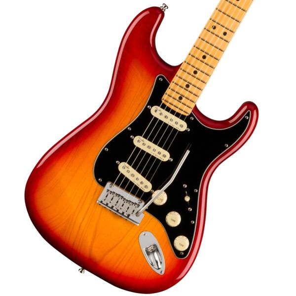 American Ultra Luxe Stratocaster Maple Fingerboard Plasma Red Burst