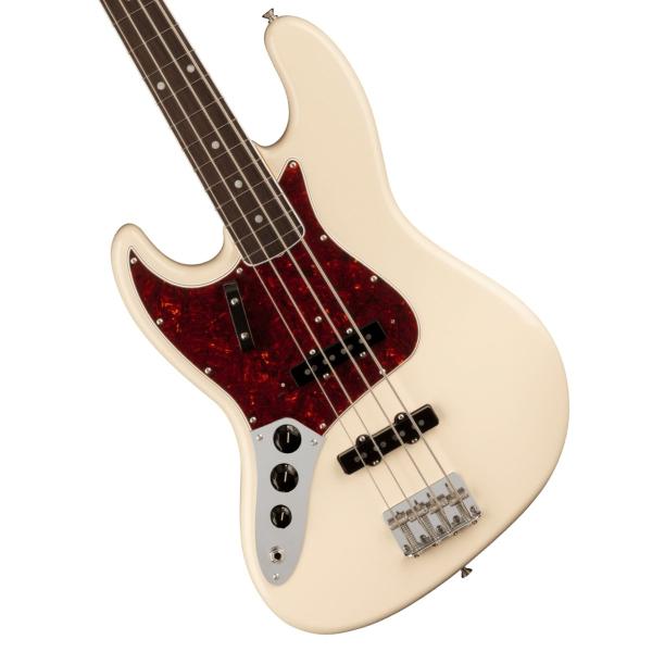 American Vintage II 1966 Jazz Bass Left-Hand Rosewood Fingerboard Olympic White