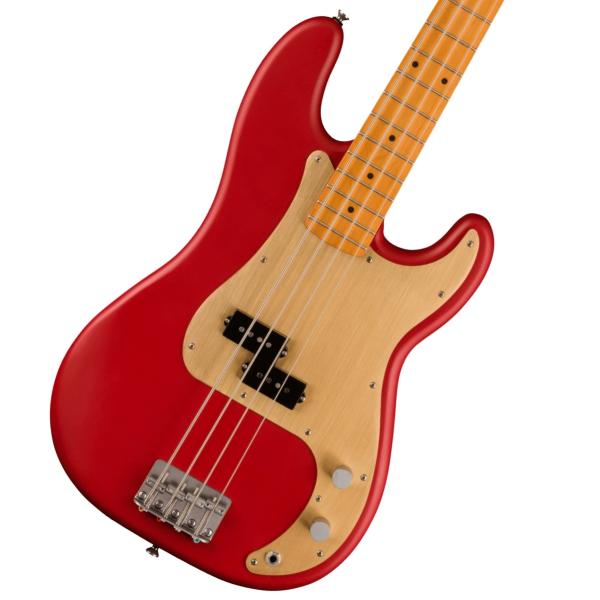 40th Anniversary Precision Bass Vintage Edition, Maple Fingerboard, Gold Anodized Pickguard, Satin Dakota Red