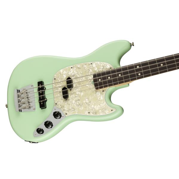 American Performer Mustang Bass Rosewood Fingerboard Satin Surf Green