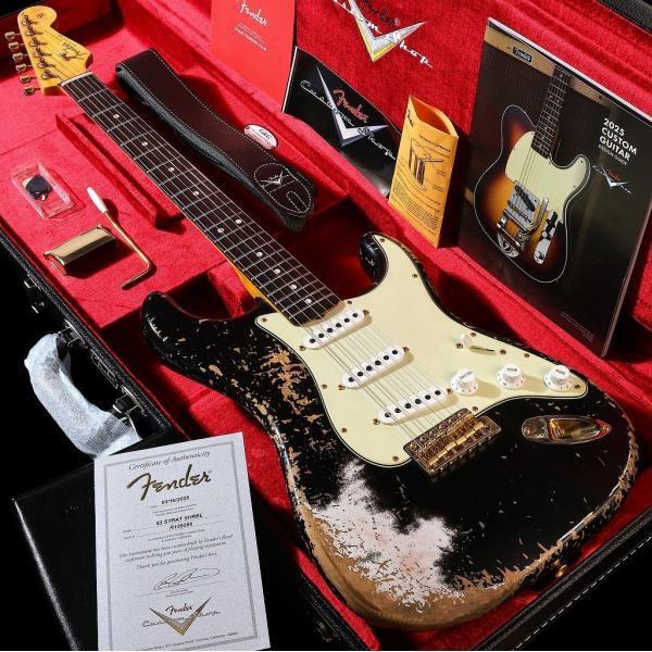 1963 Stratocaster Super Heavy Relic Aged Black