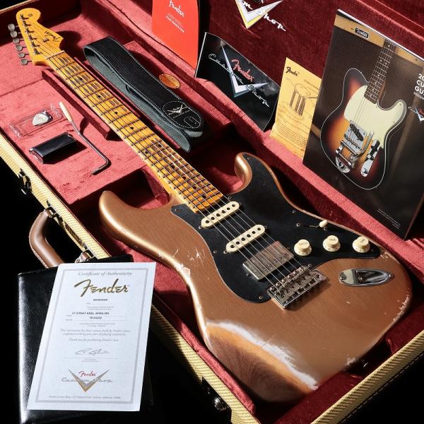 Custom Built 1957 Stratocaster Heavy Relic Aged Firemist Gold