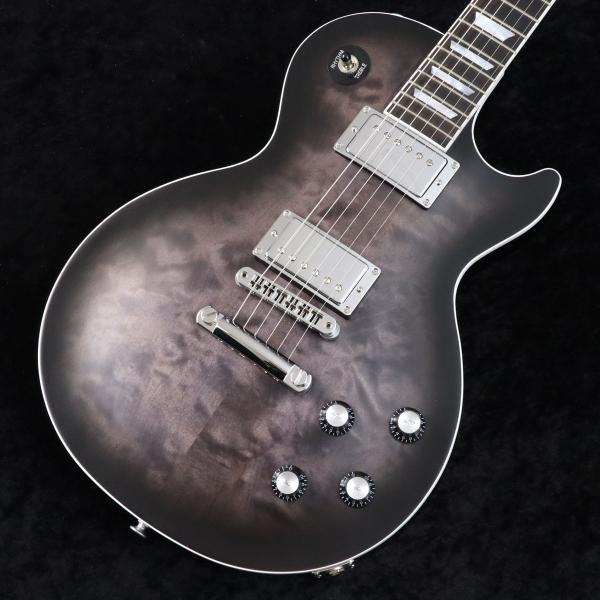 Mark Morton Les Paul Modern Figured Quilt Translucent Ebony Burst Satin