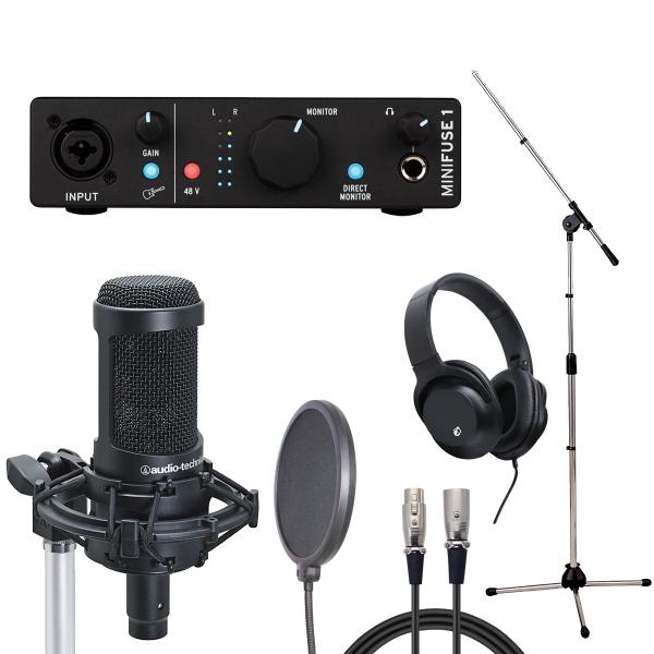 Arturia MiniFuse 1 BK × audio-technica AT2050 (R[fBOZbg)(䒃m{X)