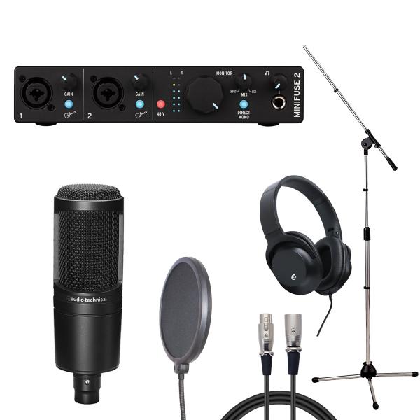 Arturia MiniFuse 2 BK × audio-technica AT2020 (R[fBOZbg)(䒃m{X)