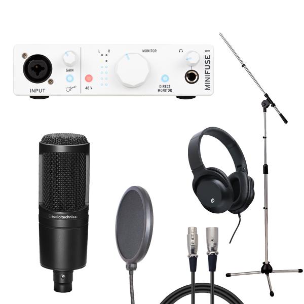 Arturia MiniFuse 1 WH × audio-technica AT2020 (R[fBOZbg)(䒃m{X)