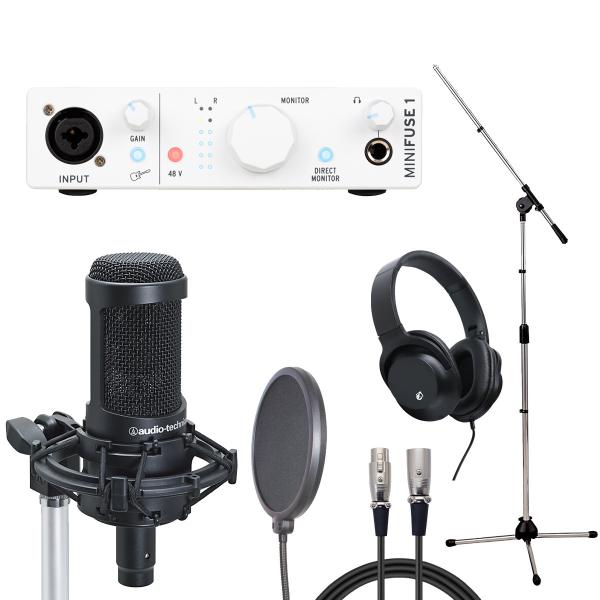 Arturia MiniFuse 1 WH × audio-technica AT2050 (R[fBOZbg)(䒃m{X)