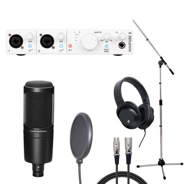 Arturia MiniFuse 2 WH × audio-technica AT2020 (R[fBOZbg)(䒃m{X)