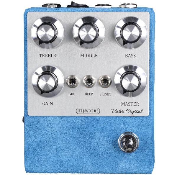 Valve Crystal Silver Top 12AX7 Tube Preamp Dark Blue Suede