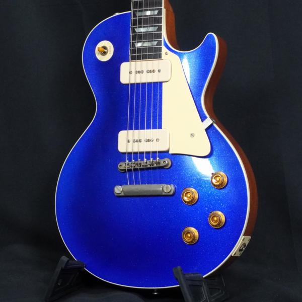 1956 Les Paul Standard Reissue Murphy Lab Ultra Light Aged Blue Sparkle Top