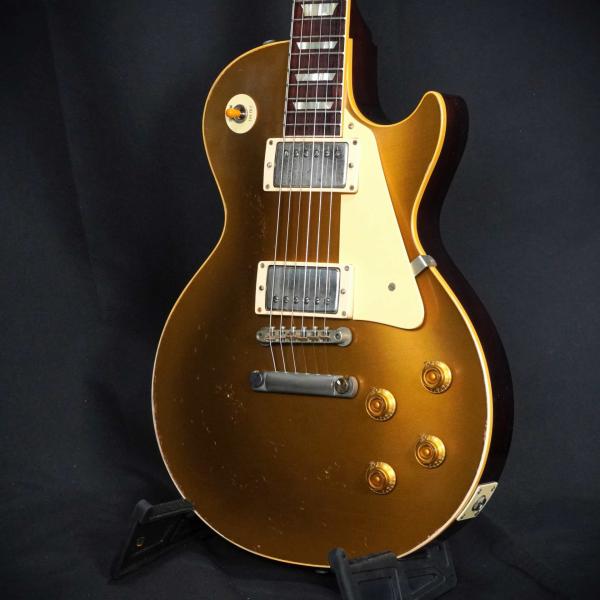 Murphy Lab 1957 Les Paul Gold Top Reissue Double Gold Dark Back Light Aged