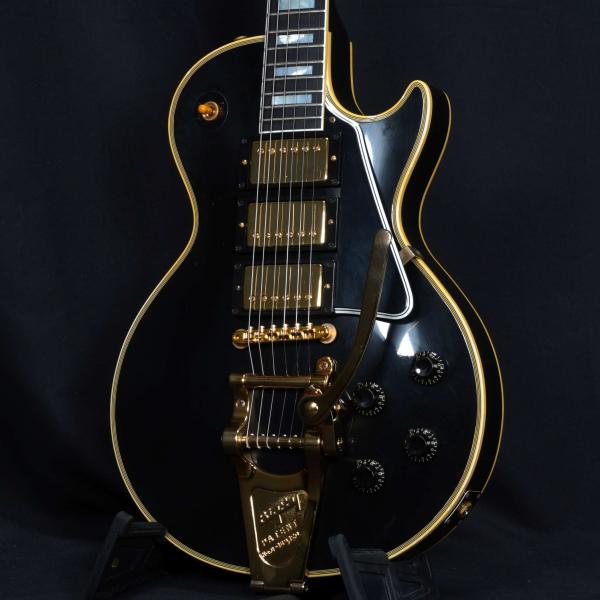 Murphy Lab 1957 Les Paul Custom Reissue 3-Pickup w/Bigsby Light Aged Ebony
