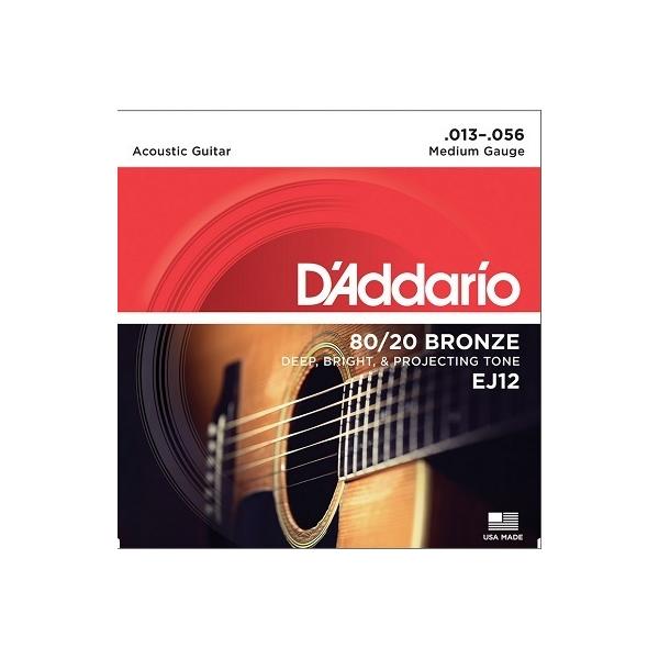 D'Addario / 80/20 BRONZE Acoustic Strings EJ12 Medium 13-56 (�a�J�X)