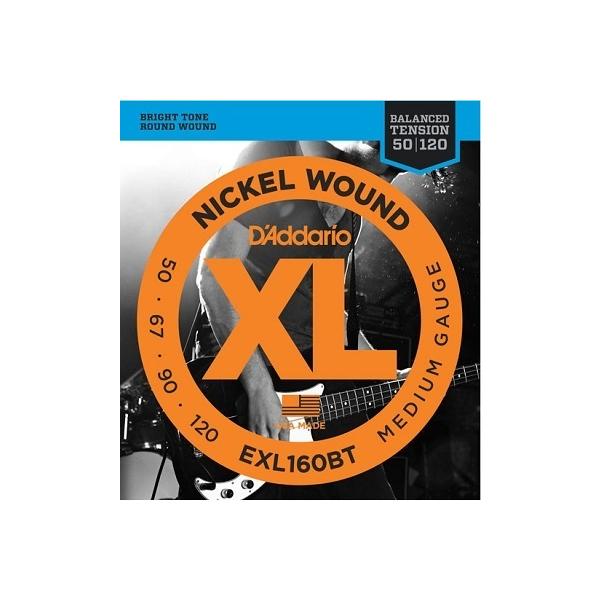 D'Addario / EXL160BT Balanced Tension Medium 50-120 Long Scale x[X(aJX)