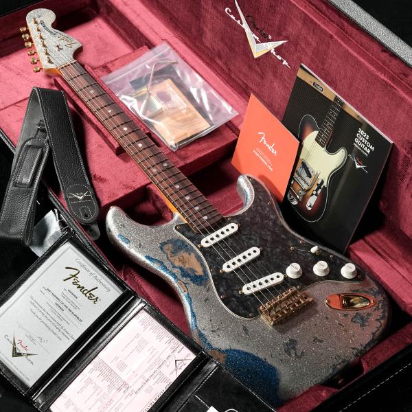 Fender Custom Shop / CB 1969 Stratocaster Super Heavy Relic Silver Sparkle over Blue Sparkle (渋谷店)[アウトレット](FCSセール)
