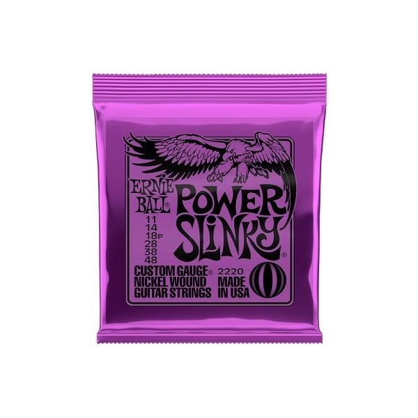 ERNIE BALL / 2220 PU POWER SLINKY Nickel Wound Electric Guitar Strings 11-48 (�a�J�X)