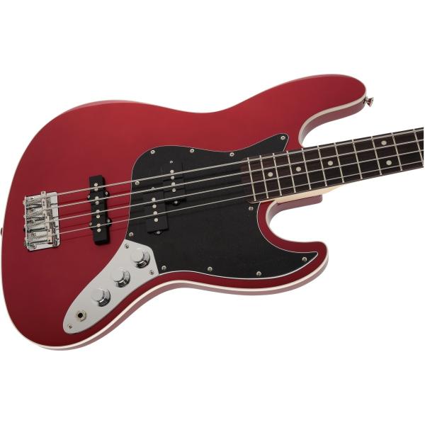 Made in Japan Aerodyne II Jazz Bass Rosewood Fingerboard Candy Apple Red