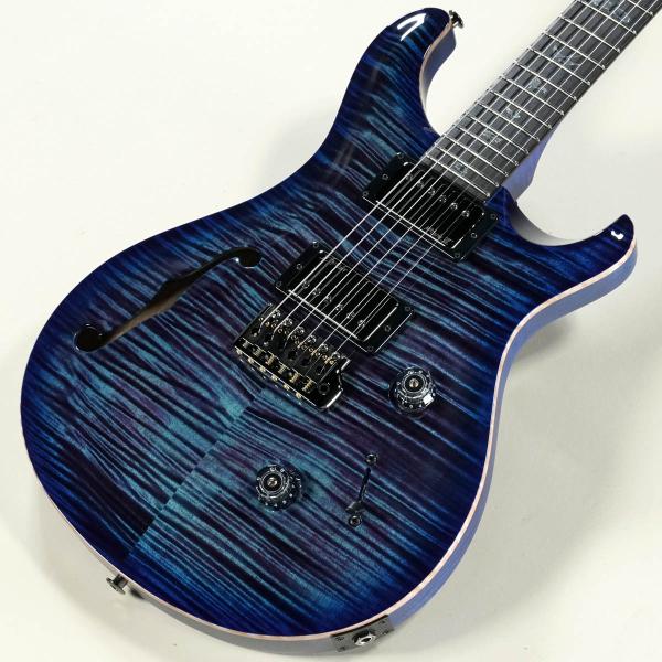Wood Library Custom 24 Semi-Hollow Violet Blue Burst
