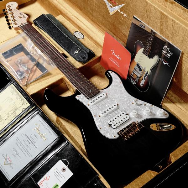 Fender Custom Shop Built Stratocaster HSS NOS Ebony Transparent