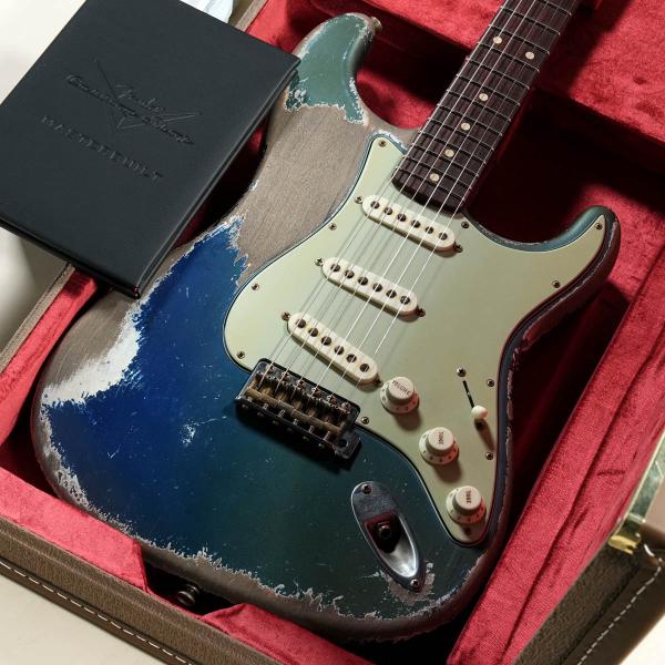 Masterbuilt 1961 Stratocaster Heavy Relic Dark Lake Placid Blue by Dale Wilson