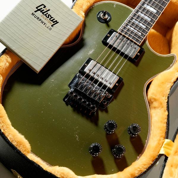 Электрогитара Gibson Les Paul Axcess Custom Floyd Rose, оливковая