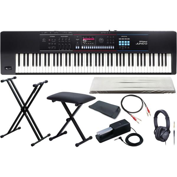 Roland / JUNO-D8 X型キーボードスタンド＆ベンチ＆ケーブル＆ダストカバーセット(渋谷店)