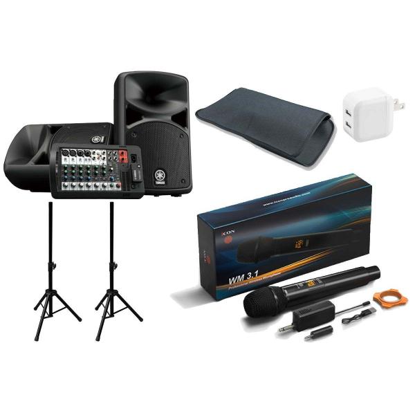 YAMAHA / STAGEPAS 400BT ワイヤレスマイク＆スピーカースタンド2本セット(渋谷店)