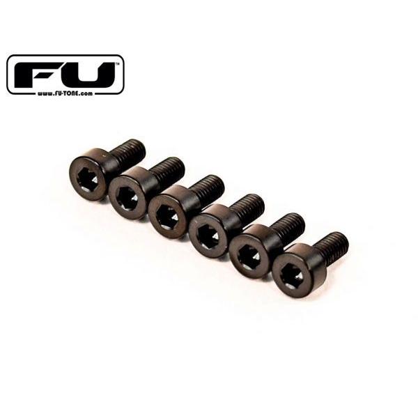 FU-TONE / Titanium Saddle Mounting Screw Set 6�Z�b�g BLACK(�t���C�h���[�Y�E�A�b�v�O���[�h�E�p�[�c)(�����񂹏��i)(�a�J�X)