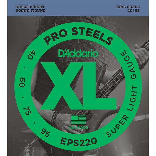 D'Addario / ProSteels EPS220 Super Light 40-95 Long Scale x[X(rܓX)