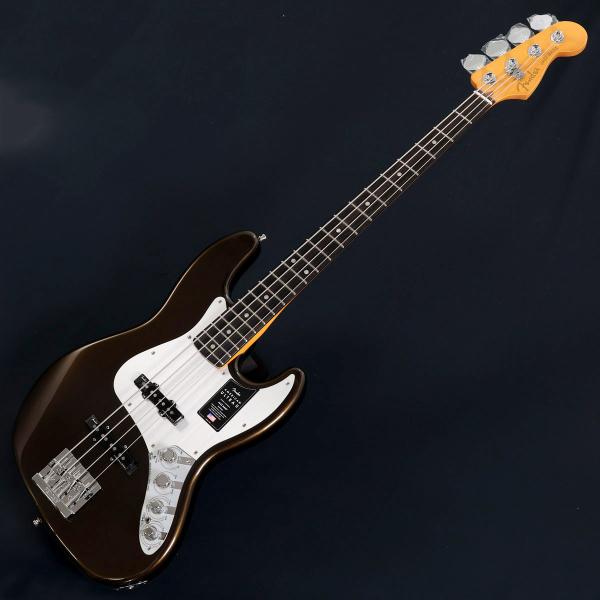 American Ultra II Jazz Bass Ebony Texas Tea