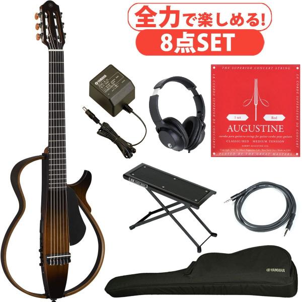 YAMAHA / SLG200N TBS (タバコブラウンサンバースト)(全力で楽しめる8点セット)サイレントギター エレガット ナイロン弦 (池袋店)
