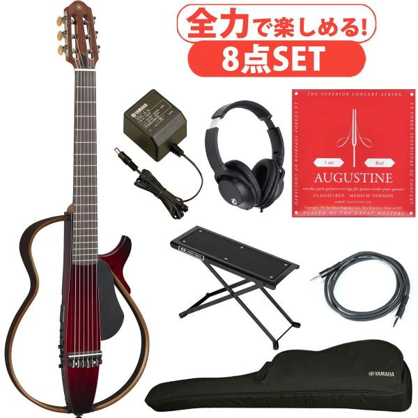 YAMAHA / SLG200N CRB (クリムゾンレッドバースト)(全力で楽しめる8点セット)サイレントギター エレガット ナイロン弦 (池袋店)