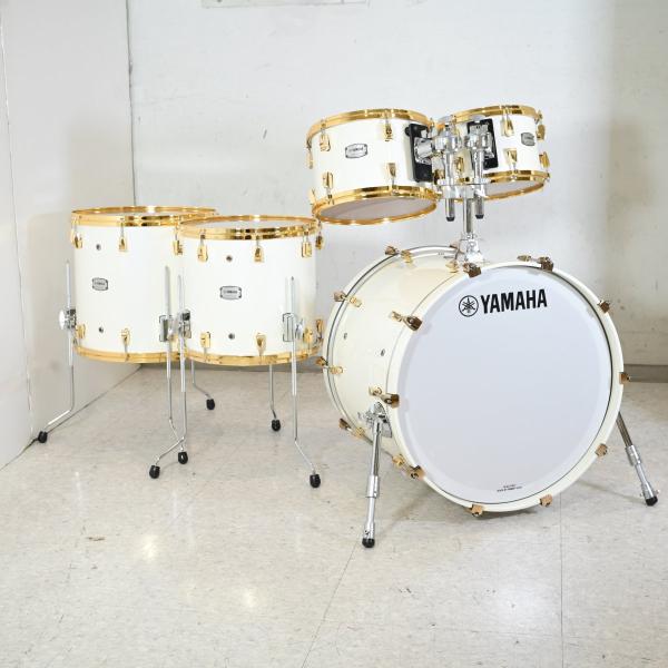 PHX 5-Piece Drum Kit Polar White with Gold Parts