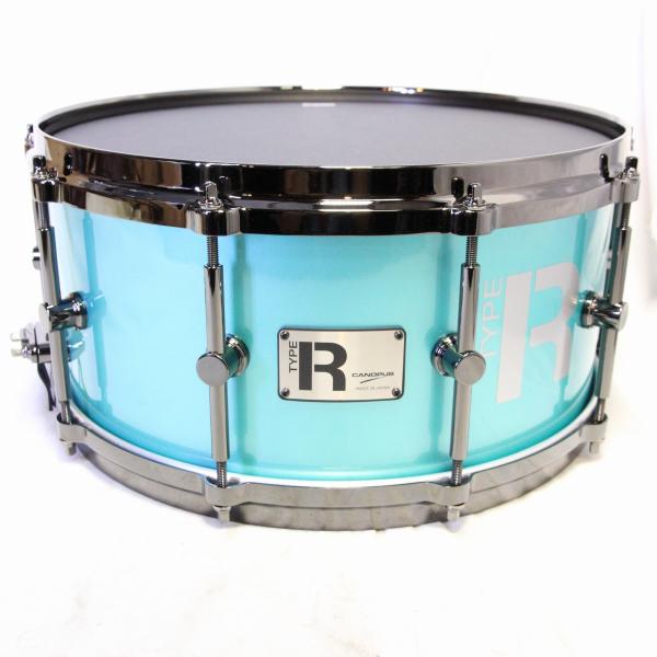 Type-R BULLET Snare Drum MTR-1465DH Turquoise Metallic Lacquer