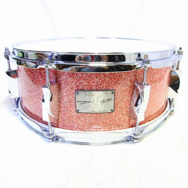 YAIBA II Maple Snare Drum 14"x5.5" JSM-1455 Rose Sparkle Lacquer