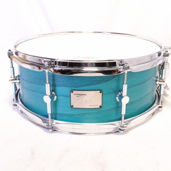 CANOPUS / AH-1455 ASH Snare Drum 14x5.5 Teal Oil カノウプス