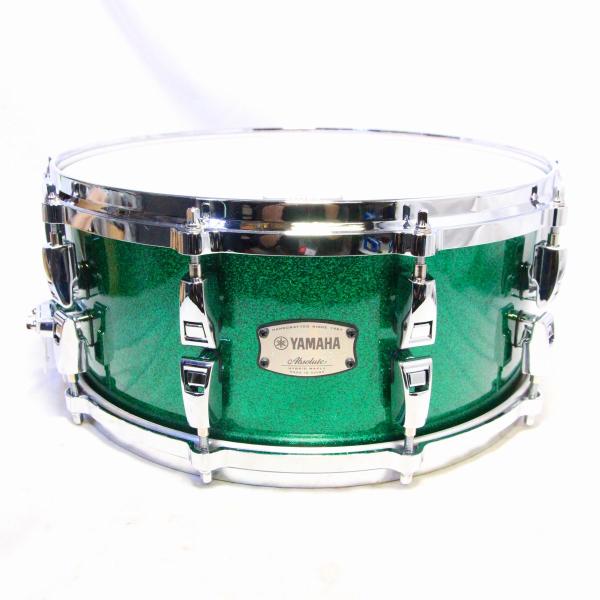 Absolute Hybrid Maple Snare Drum AMS1460 Jade Green Sparkle