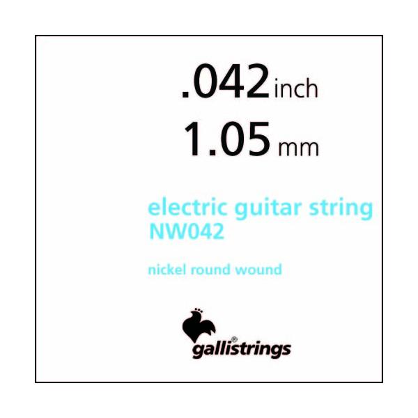 Gallistrings / NW042 - Single String Nickel Round Wound GLM^[po .042(C^A)