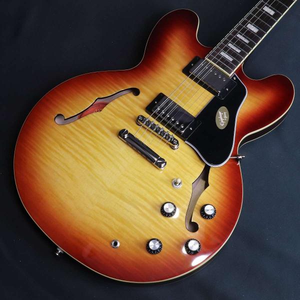 《特典付き》Epiphone / Inspired by Gibson ES-335 Figured Raspberry Tea Burst (RTB) (横浜店)(S/N:26021510852)(3.61kg)