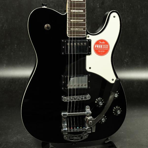 Squier by Fender / Paranormal Troublemaker Telecaster Deluxe Bigsby Laurel Fingerboard Parchment Pickguard Black (S/N ISSE26001016)(名古屋栄店)
