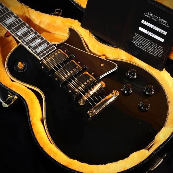 Gibson Custom / 1957 Les Paul Custom Reissue 3-Pickup VOS Ebony (重量 3.97kg)(S/N:751991)(福岡店)