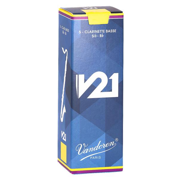 Vandoren バスクラリネットリード 3 1\2 5枚入り　2箱 Vandoren V21 バスクラリネットリード 【硬さ：2 1/2】 【5枚