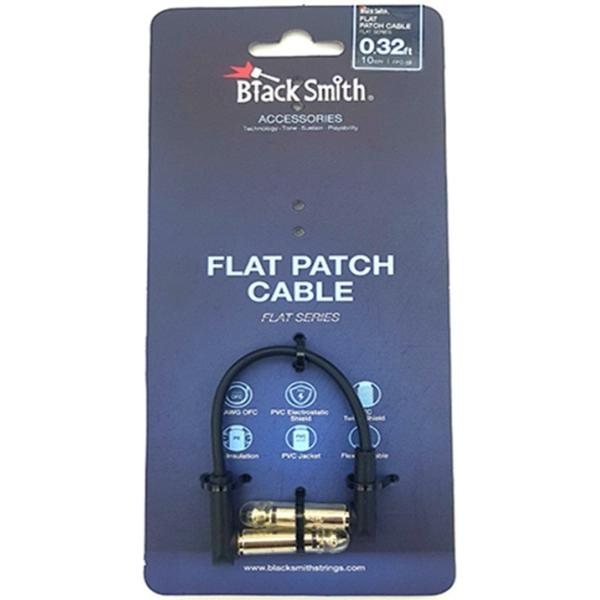 BLACK SMITH / FLAT PATCH CABLE 10cm 0.32ft パッチケーブル(WEBSHOP