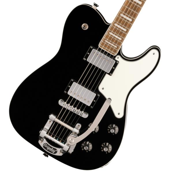 Squier by Fender / Paranormal Troublemaker Telecaster Deluxe Bigsby Laurel Fingerboard Parchment Pickguard Black スクワイヤー(YRK)