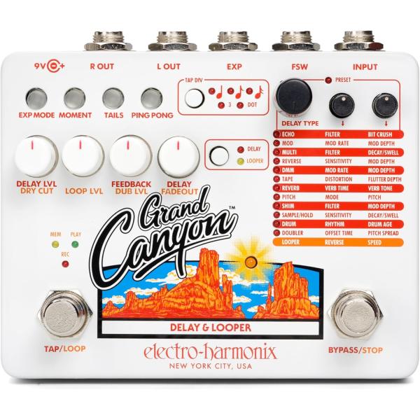 electro-harmonix /Grand Canyon Delay &amp; Looper グランドキャニオン マルチファンクション・ディレイ＆ルーパーペダル エレクトロハーモニクス(国内正規品)