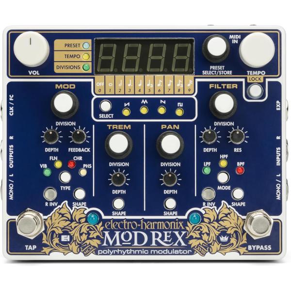 electro-harmonix / Mod Rex Polyrhythmic Modulator モジュレーションツール エレクトロハーモニクス (国内正規品)