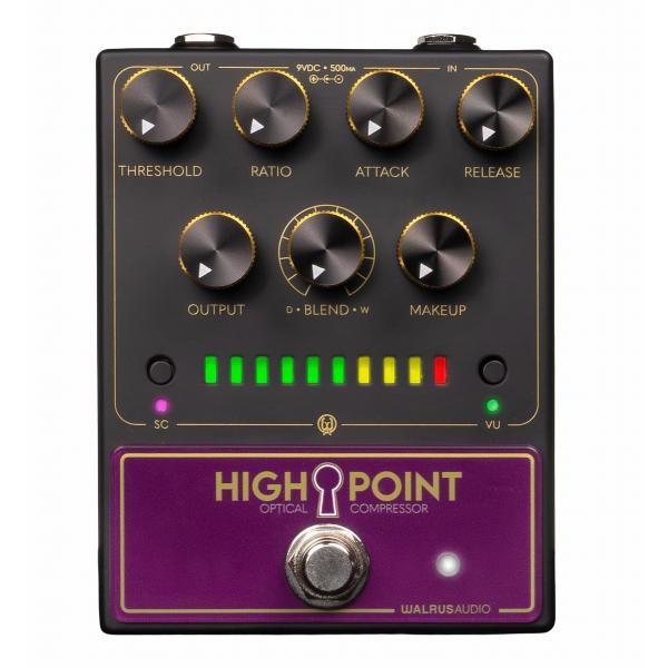 (新製品) Walrus Audio / Highpoint Analog Optical Compressor WAL-HIPOINT #BK  アナログ・オプティカル・コンプレッサー