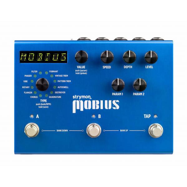 (購入特典有り)Strymon / Mobius メビウス モジュレーション・エフェクター ストライモン トレモロ/フェイザー/コーラス (国内正規品)(ACアダプタープレゼント)
