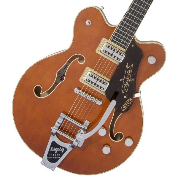 G6620T Players Edition Nashville Center Block Double-Cut Round-Up Orange