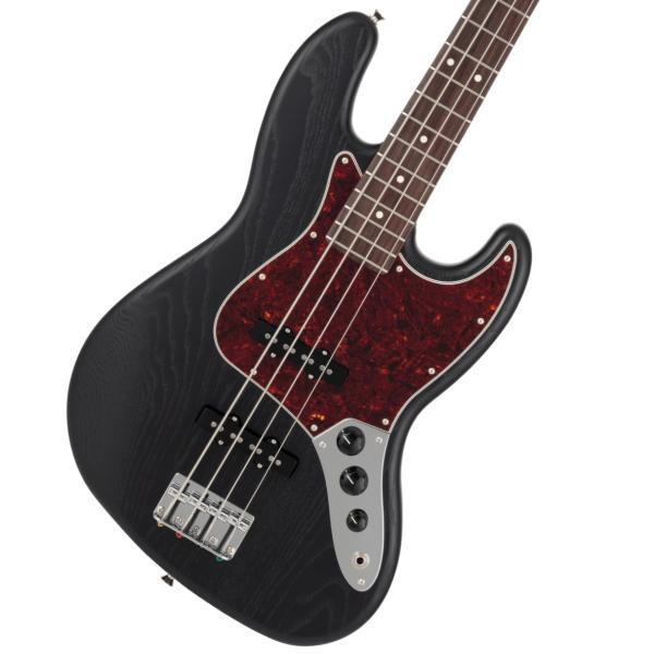 Made in Japan Limited Jazz Bass, Raw Ash, Rosewood Fingerboard, Black